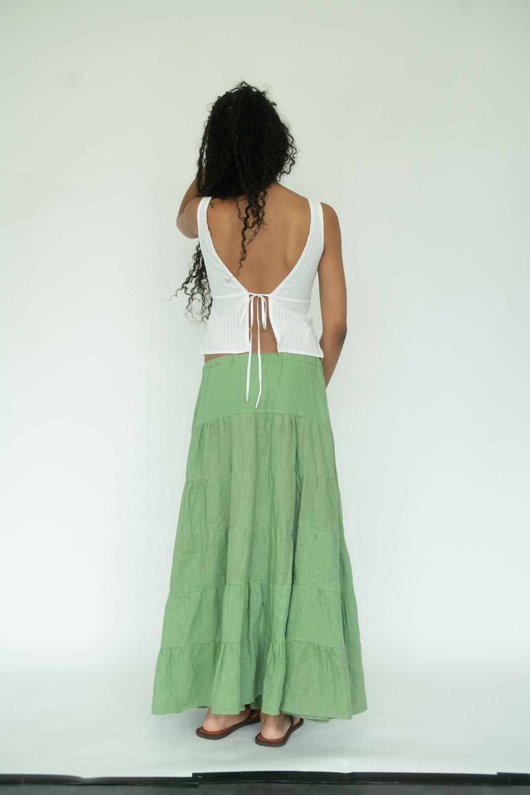Plunge Tie-Back Top